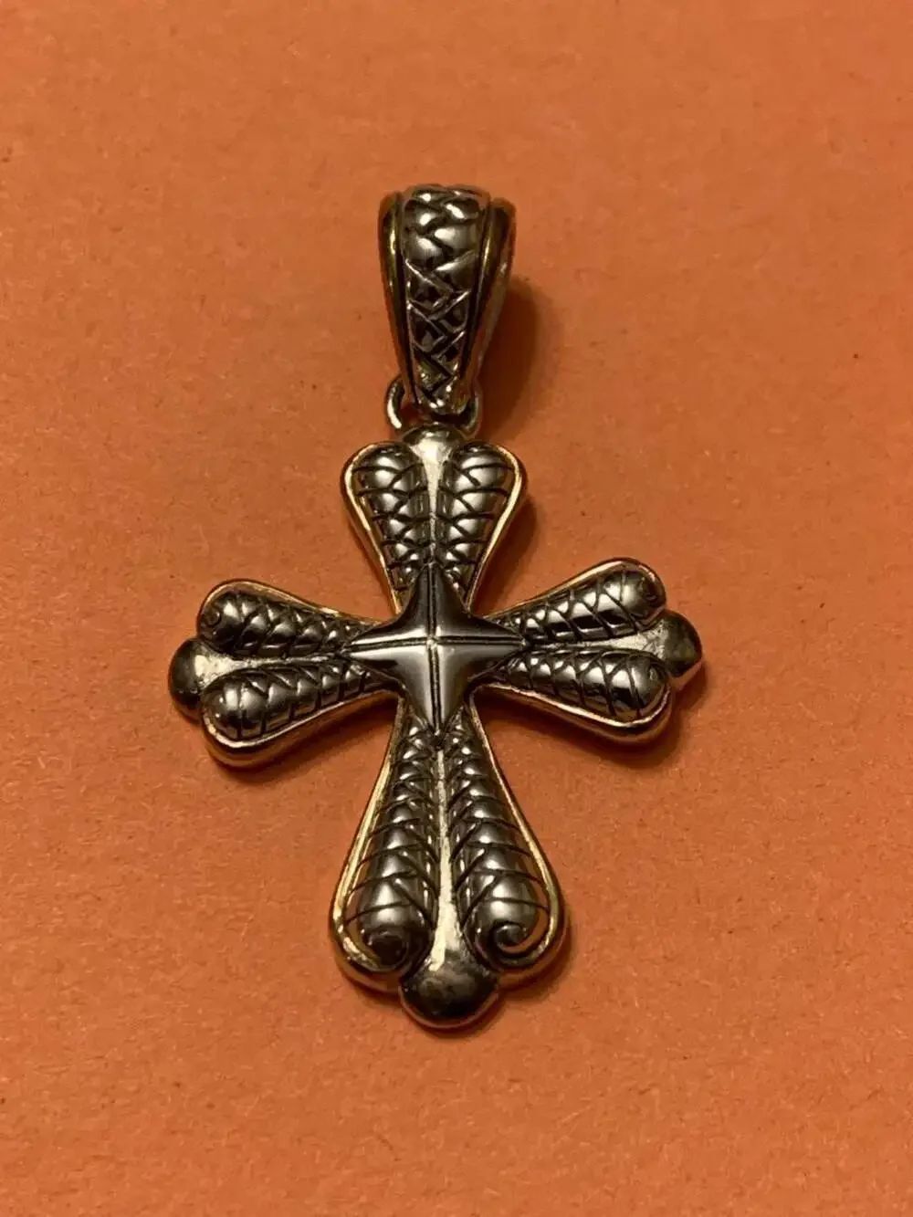 ASJโThailand Sterling Silver 925 Antiqued Cross Pendant